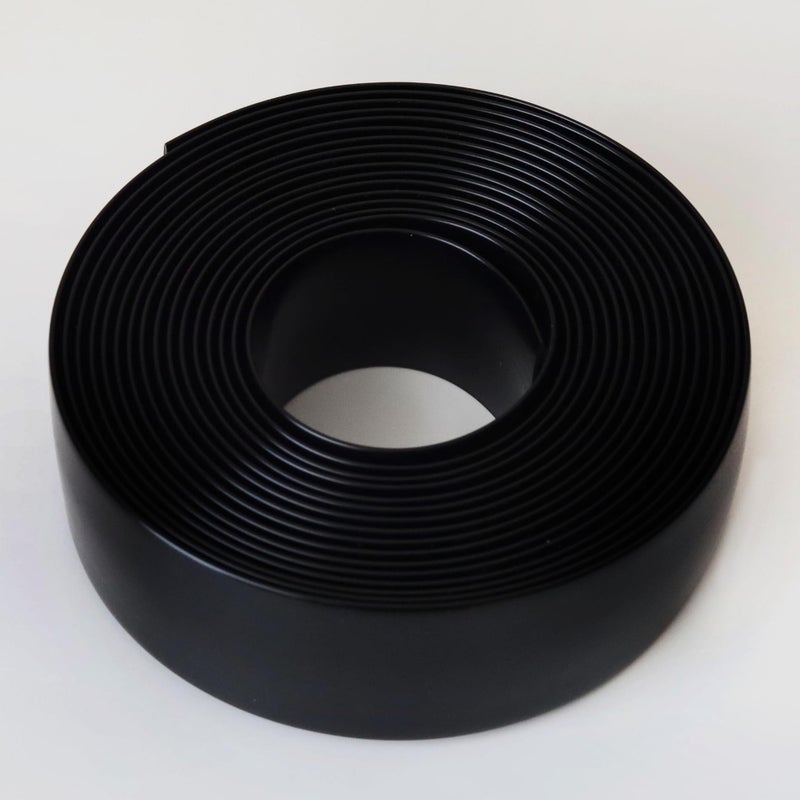 KOMORAX Black 2"" Wide 20' Length Chair Vinyl Strap Strapping for Patio Lawn Garden Outdoor Furniture Matte Finish Color - Image 4